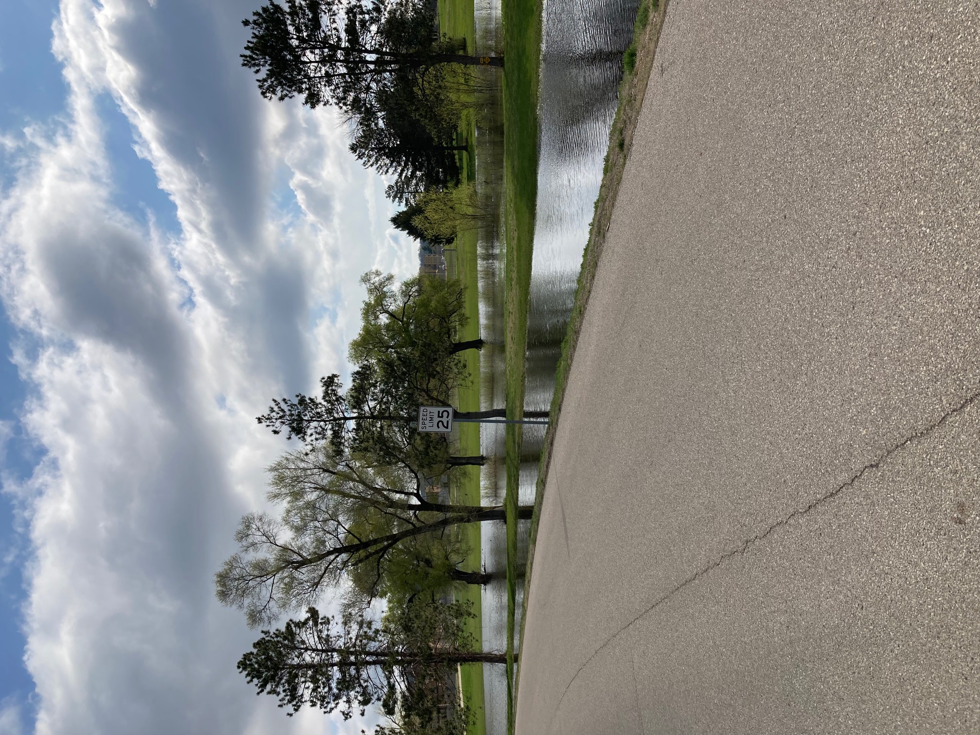 golf course flooded